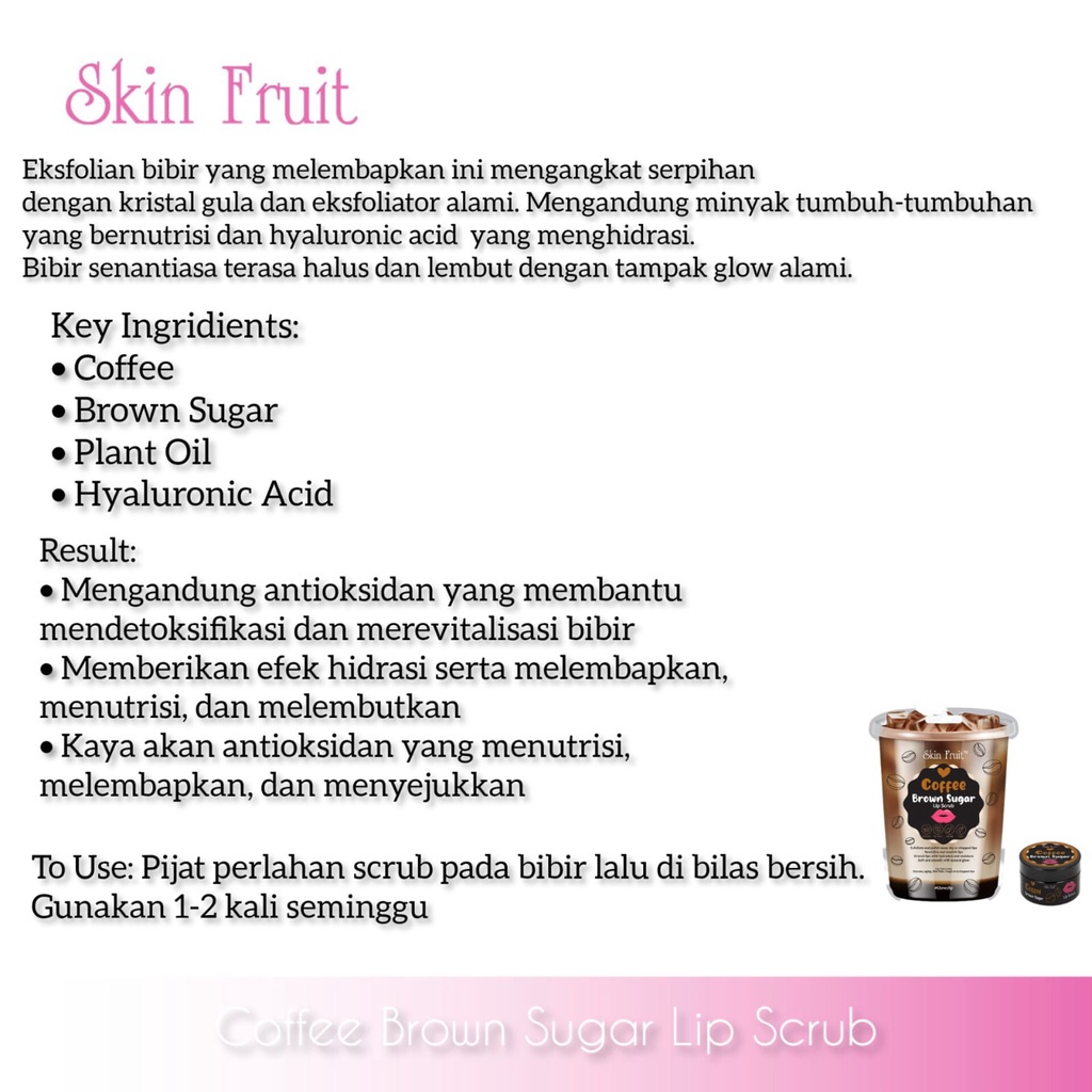 Skin Fruit Lip Scrub