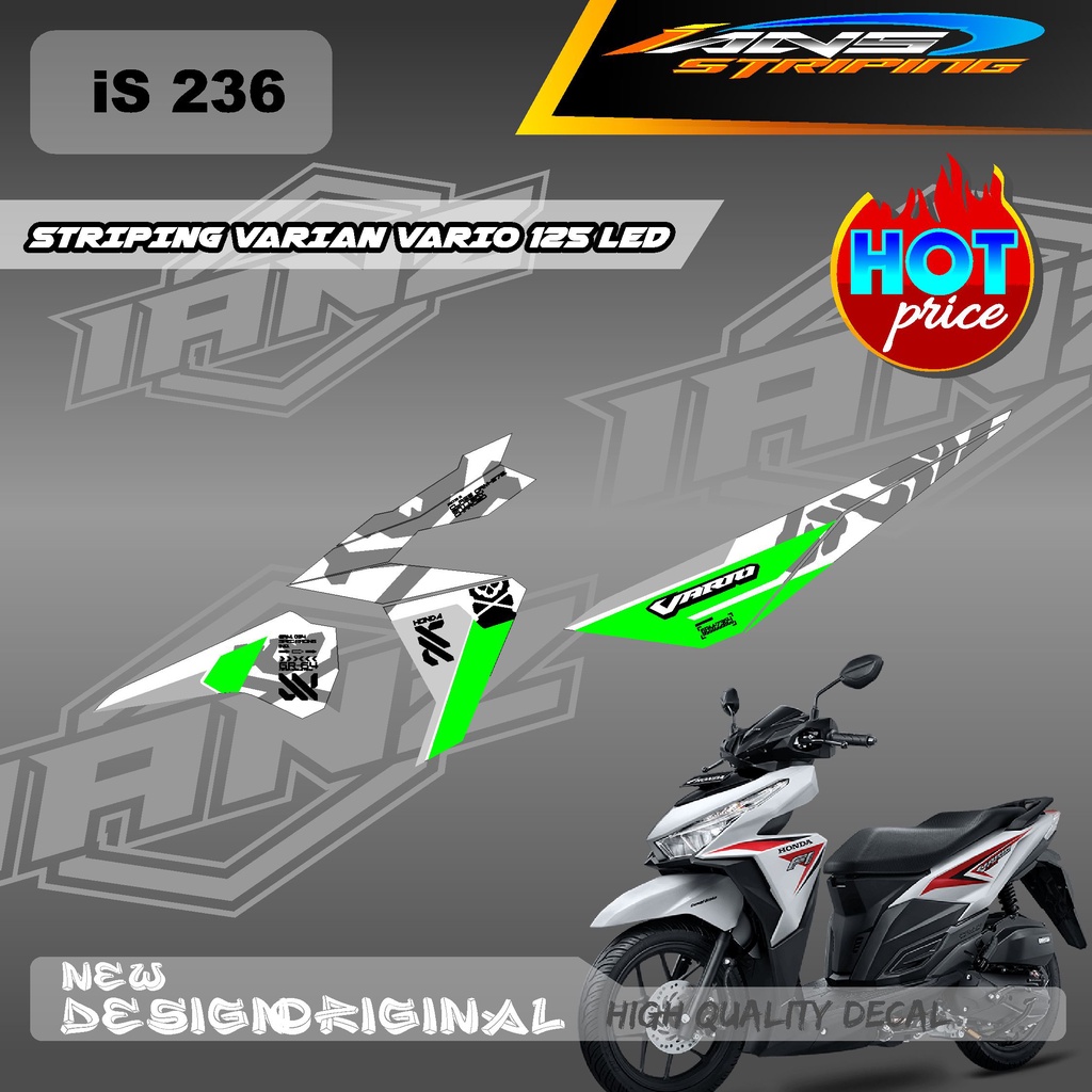 NEW DECAL STRIPING VARIO 125 LED VERSI ROBOTIC SERIES / DECAL VARIO 125 / STIKER KERETA HONDA VARIO 125 LED IS236