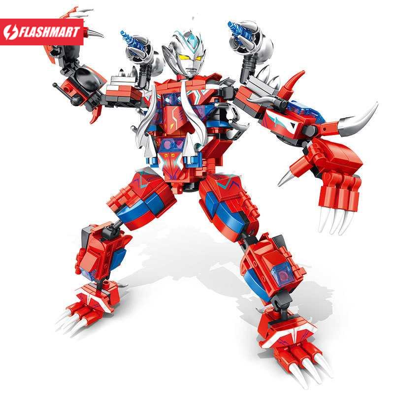 Flashmart Building Blocks Mainan Rakit Robot Ultraman Model Acak - 2008