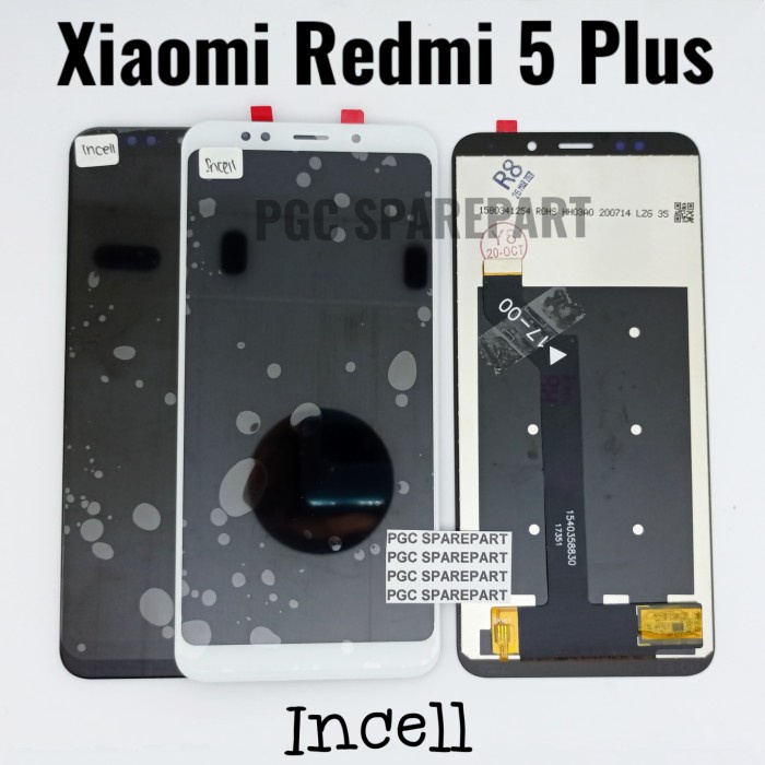 INCELL LCD TOUCHSCREEN FULLSET XIAOMI REDMI 5 PLUS - 5PLUS - 5+