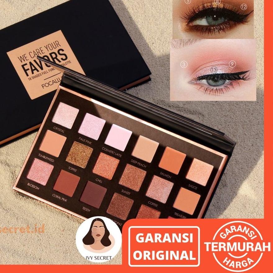 ✾ Focallure Neutrals 18 Shades Eyeshadow Focallure Eyeshadow Palette Focallure Eyeshadow Shimmer Foc