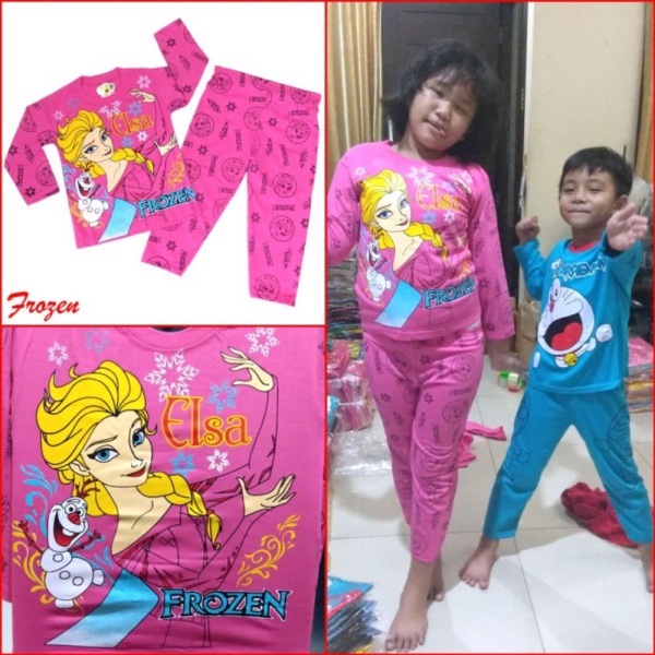 Dijual Baju tidur piyama anak perempuan MARUNO - 7th FROZEN Diskon