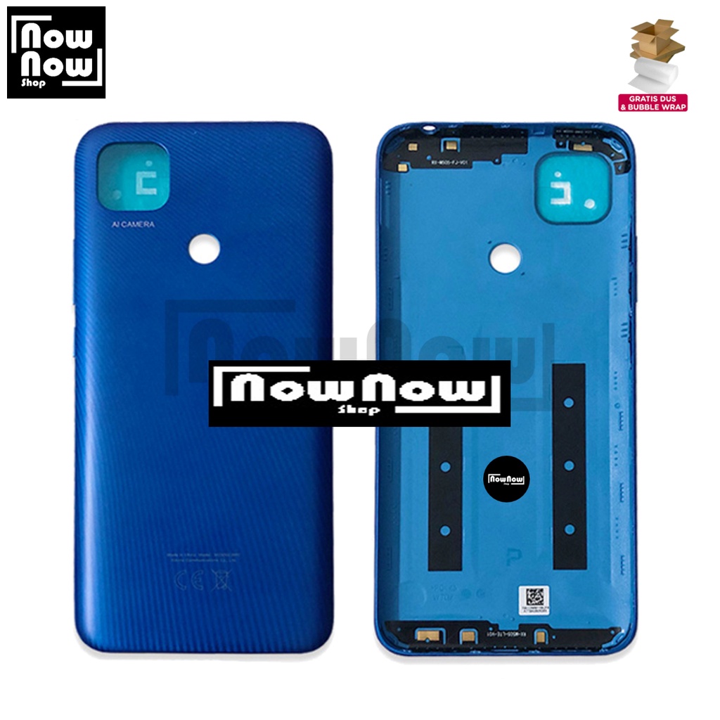 Backdoor Tutup Belakang Baterai Xiaomi Redmi 9C M2006C3MG M2006C3MT Backcover Back Casing Housing Cover Belakang Back Case Panel Replacement