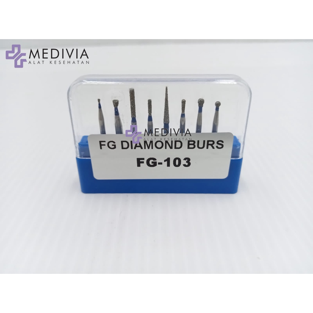 DENTAL DIAMOND BUR SET PREPARATION PREPARASI GIGI CROWN MOLAR ANTERIOR PEDO INLAY KIT