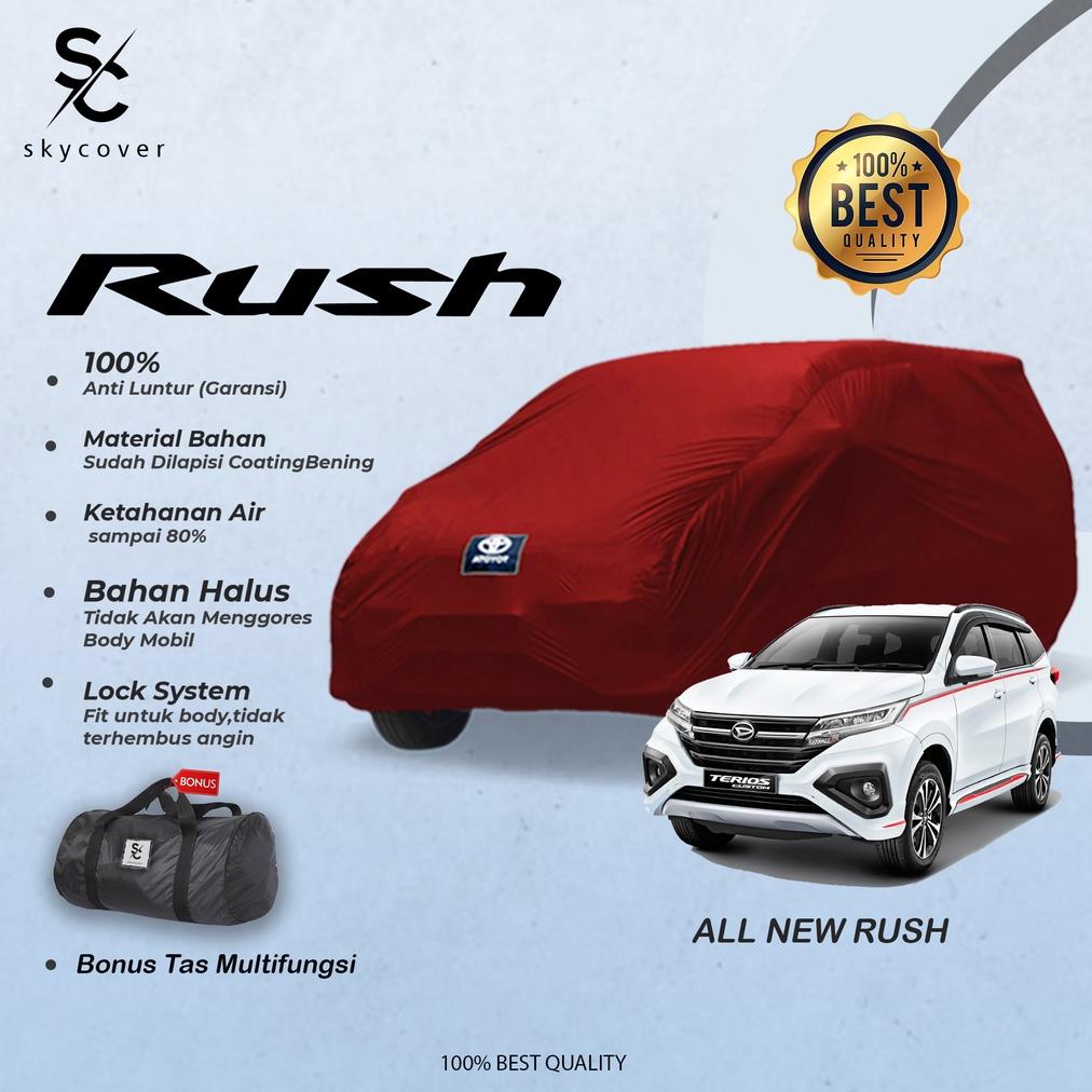 Body Cover Mobil Rush Sarung Mobil All New Rush 2018 2019 2020 2021 2022 Outdoor Indoor Selimut Penu