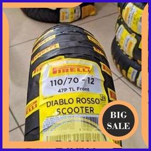 suku cadang Pirelli Diablo Rosso scooter uk 110-70 ring 12 140ZZ3