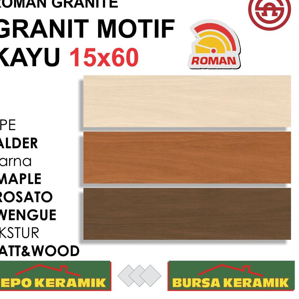 ✬ Granit Motif Kayu Roman dAlder SERIES 15x60 ♙