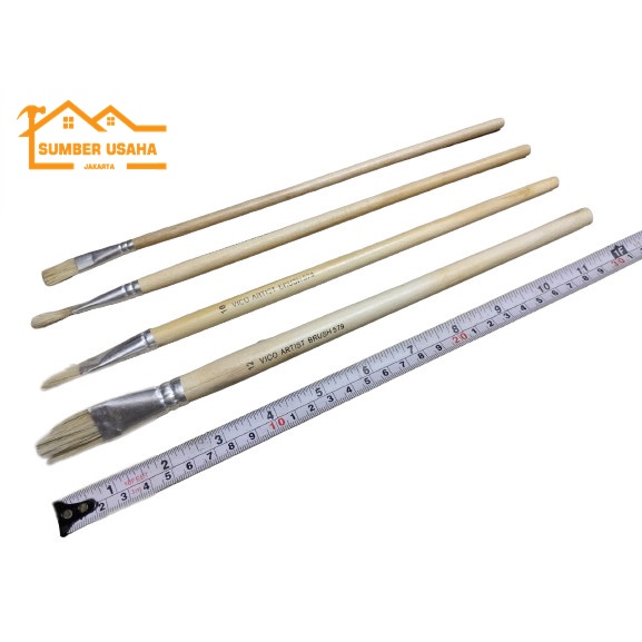 

Painting Brush Acrylic Kuas Lukis / Kuas Cat Air Minyak No 4 6 8 10 12 SUJ