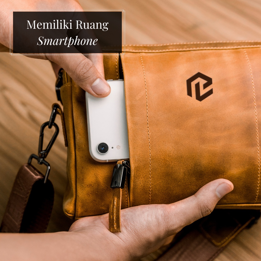 Tas Selempang Multifungsi Fashion Cowok Terkini dan Kekinian Handbag Clutch Cowok Cewek Terbaru - BERLIN MULTIBAG