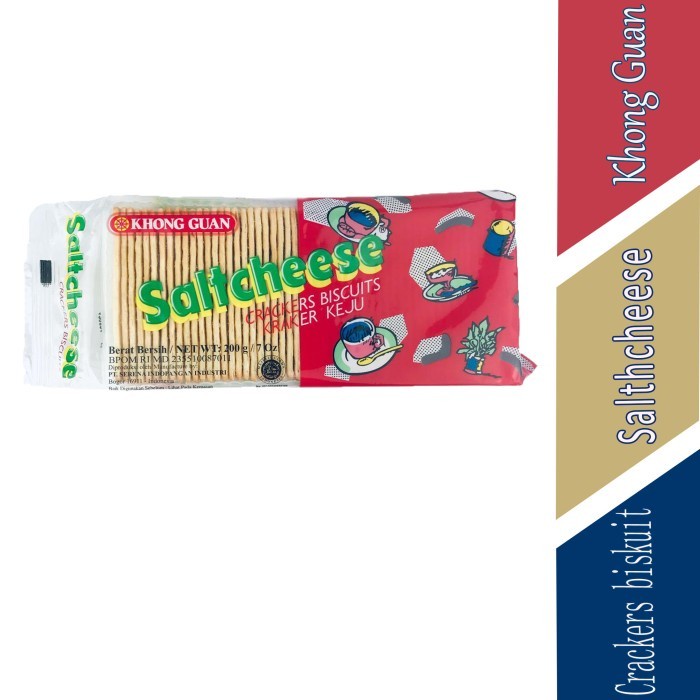 

KHONG GUAN SALTCHEESE- Biskuit Keju- Crackers Cheese- 200g