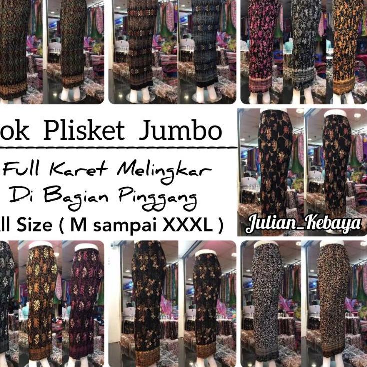 ☚ ROK PLISKET BATIK MODERN JUMBO / ROK WISUDA / ROK KEBAYA BATIK MODERN / ROK SERUT / ROK BATIK JUMB