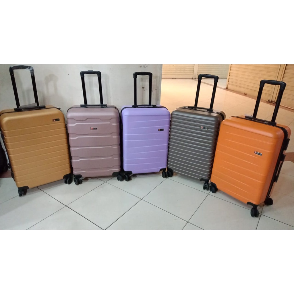 KOPER 20INCH CABIN SIZE SWISS POLO FIBER DENGAN LOCK