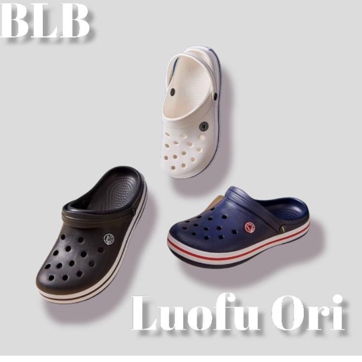 ► SANDAL SLIP ON BAIM POLOS LUOFU SANDAL SELOP UNISEK LUOFU TALI BELAKANG TRENDY SANDAL CEWEK COWOK 