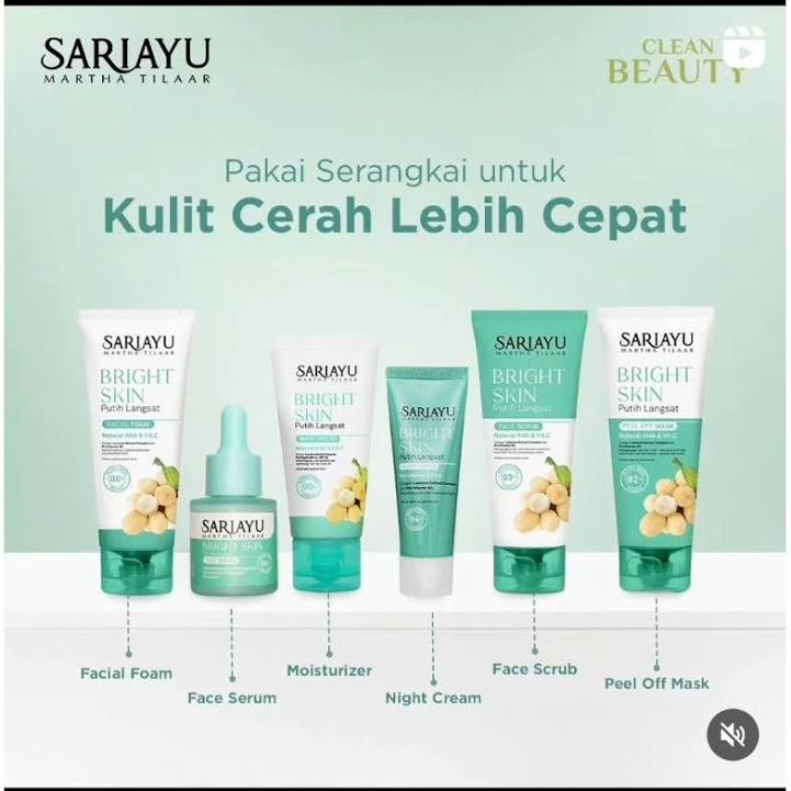 Sariayu Bright Skin Putih Langsat Series - Rangkaian Sariayu Putih Langsat