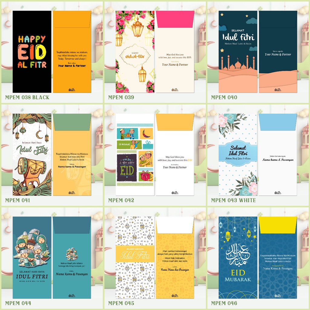 

Custom Angpao Lebaran | Mubarak Angpao | Amplop Idul Fitri | THR (MPEM Collection 6)