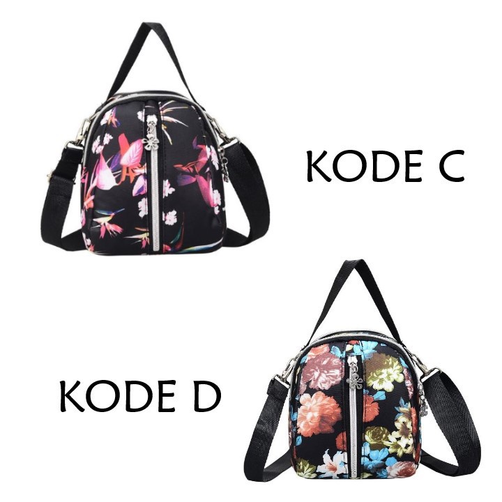 FYGALERY FYG1213 Tas Selempang Wanita Motif Slempang Mini Bahan Oxford Murah Fashion Bag