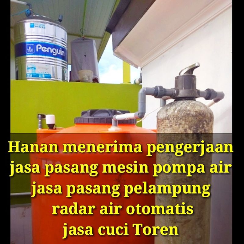 jasa pasang pompa pendorong Air mesin jasa pasang pelampung radar air otomatis toren tandon jasa pas