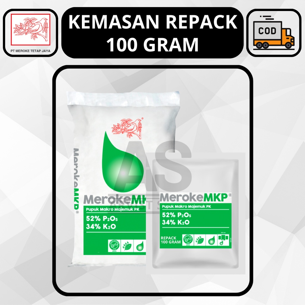 Pupuk MEROKE MKP Kemasan Repack 100 Gram Mono Kalium Phosphate Hidroponik