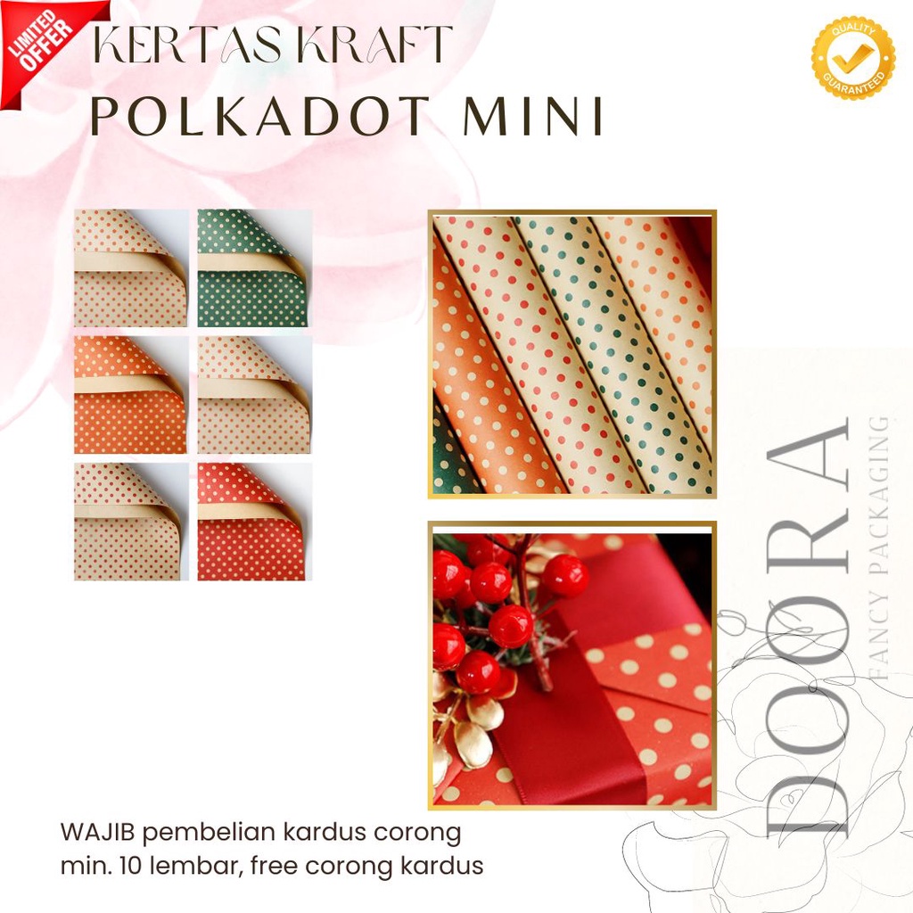 

Kraft Paper Vintage Mini Polkadot