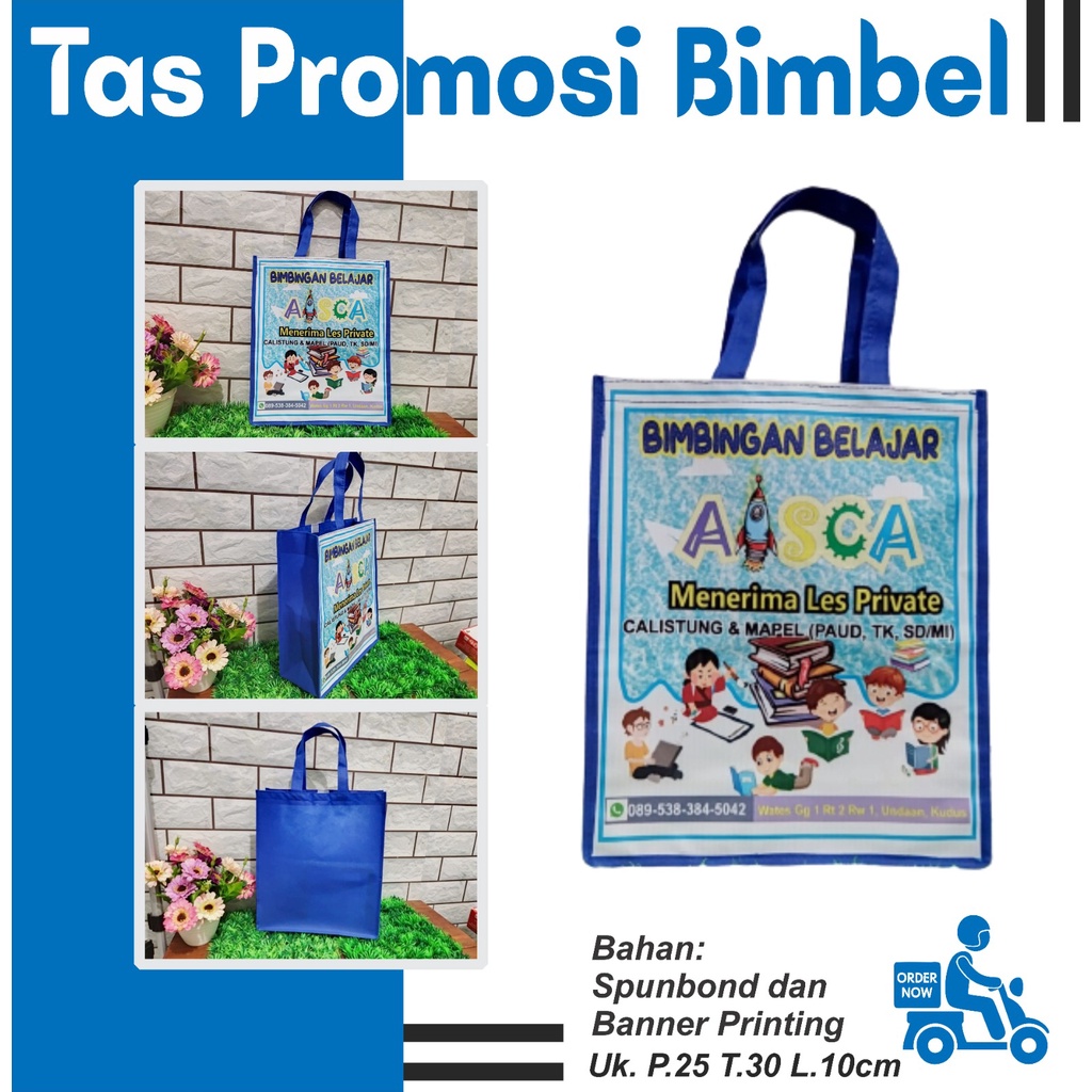 

TAS PROMOSI BIMBEL CUSTOM - TAS BIMBINGAN BELAJAR - BINGKISAN MURAH