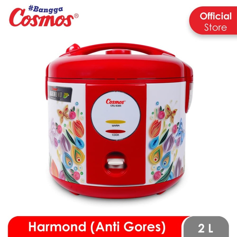 Rice Cooker Cosmos CRJ 6305 2 L Harmond Anti Gores Magic Com CRJ6305 Harmon Penanak Nasi Panci Anti Lecet