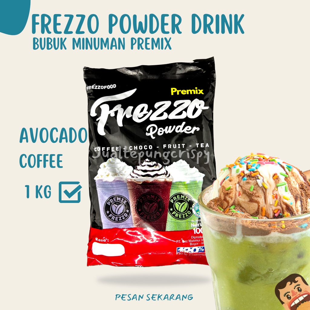 Frezzo Bubuk Minuman Rasa Kopi Avocado / Avocado Coffee Powder Drink 1 Kg