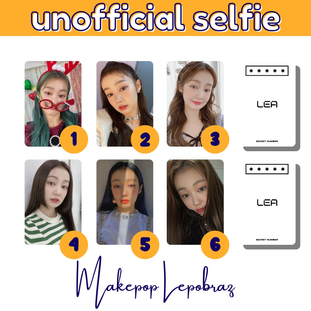 [MIN. 3 PC] SECRET NUMBER UNOFFICIAL SELFIE - GIRLFRIENDABLE DITA MINJI SOODAM LEA ZUU JINNY