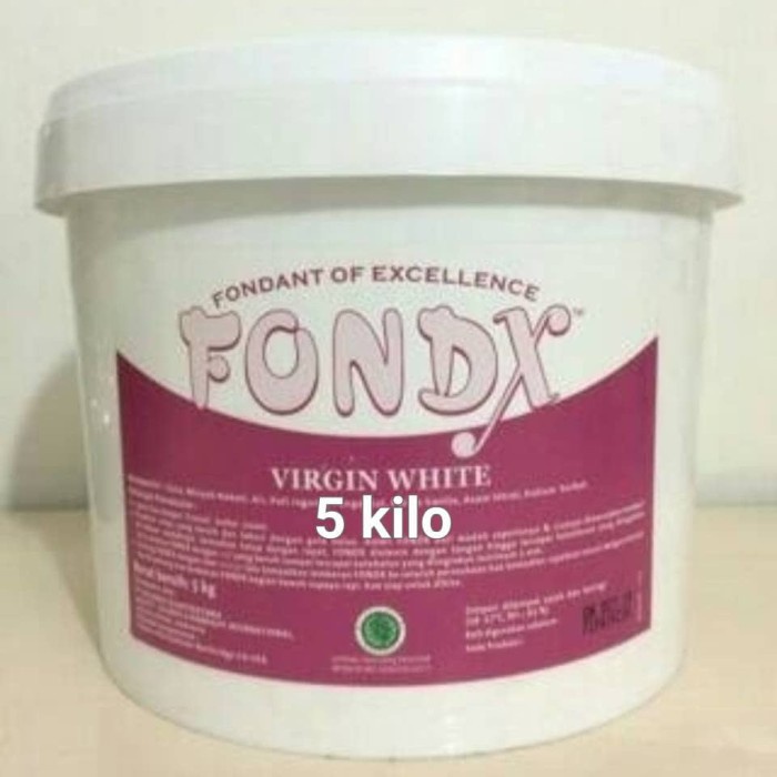 

FONDANT FONDX GULA DEKOR HIASAN KUE FONDANT PUTIH KEMASAN 1 KG