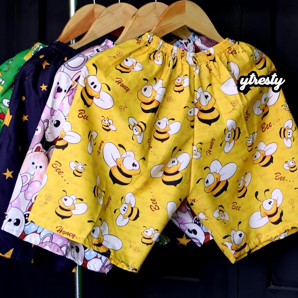 TERMURAH Celana Pendek Wanita Jumbo Kolor Santai Casual Katun Catra Jepang Motir Karakter V.1