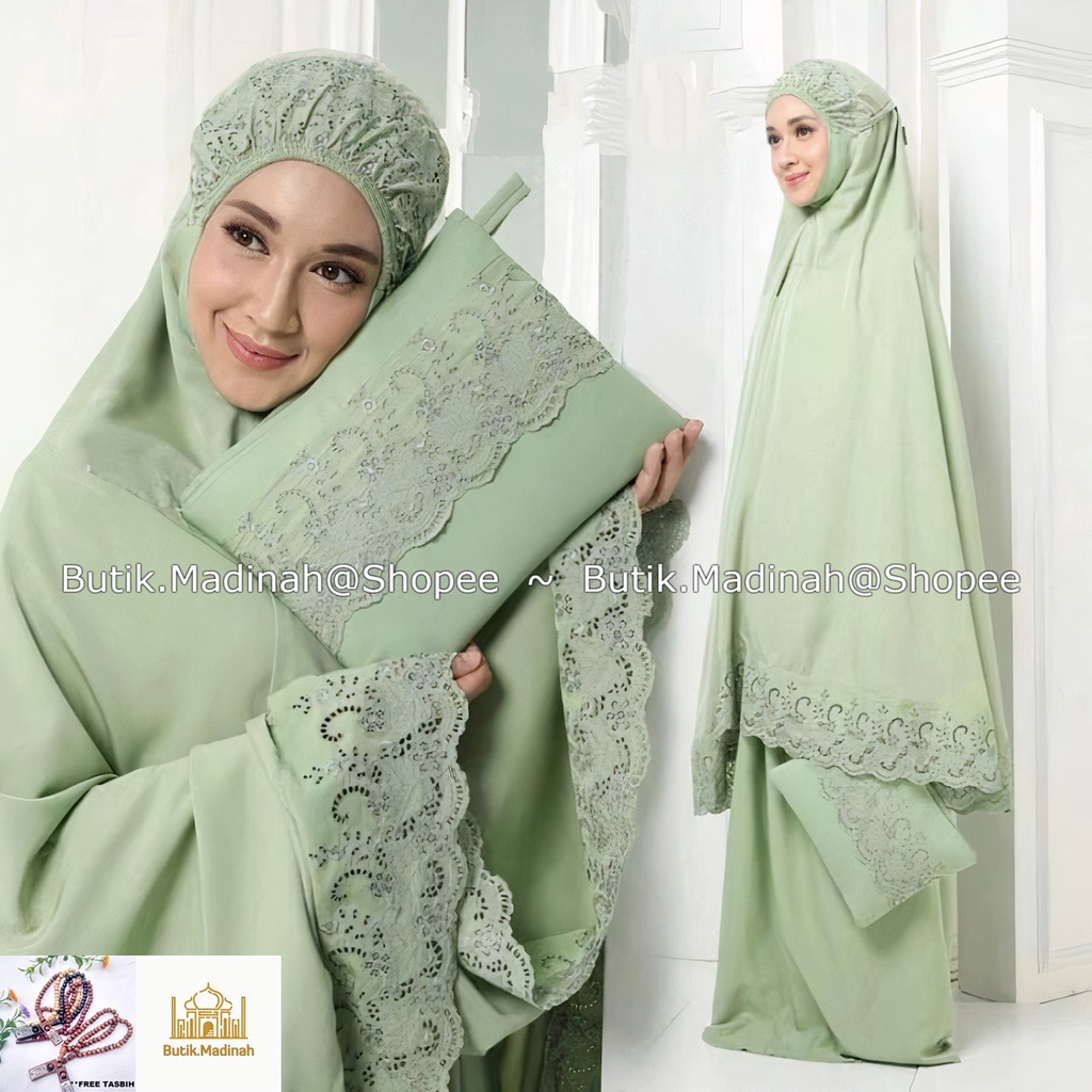 BUTIK.MADINAH PAKET HAMPERS MUKENA DEWASA PASTELEENA BY SITI KHADIJAH DALANOVA