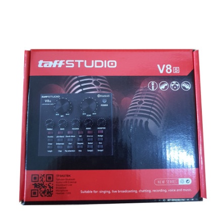 Terlaris Taffware V8S Bluetooth Audio Usb External Soundcard Live Adapter V8