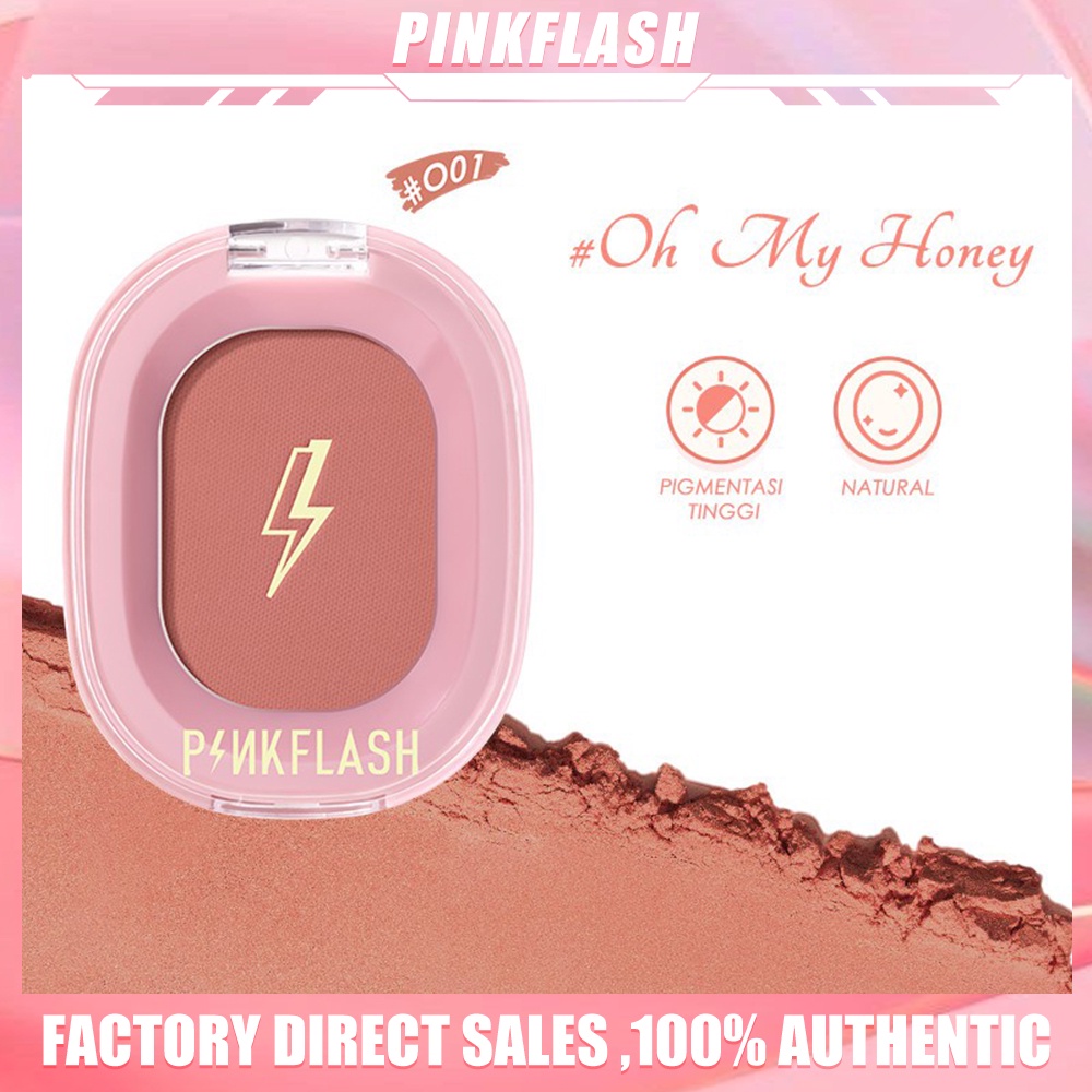 PinkFlash OhMyPinkFlash OhMyHoney Make Up Naturally Pigmented Soft Powder Blush On O01 1Piece