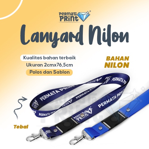 

Lanyard Nilon Sablon 2 cm / Lanyard Nilon Polos 2 cm / Gantungan ID Card Nilon Sablon & Polos 2 cm Murah Csutom Design Suka Suka