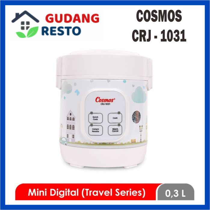 COSMOS CRJ 1031 DIGITAL RICE COOKER MINI TRAVEL 0.3 L MAGICCOM CRJ1031 4 IN 1 0,3 L TRAVEL SERIES