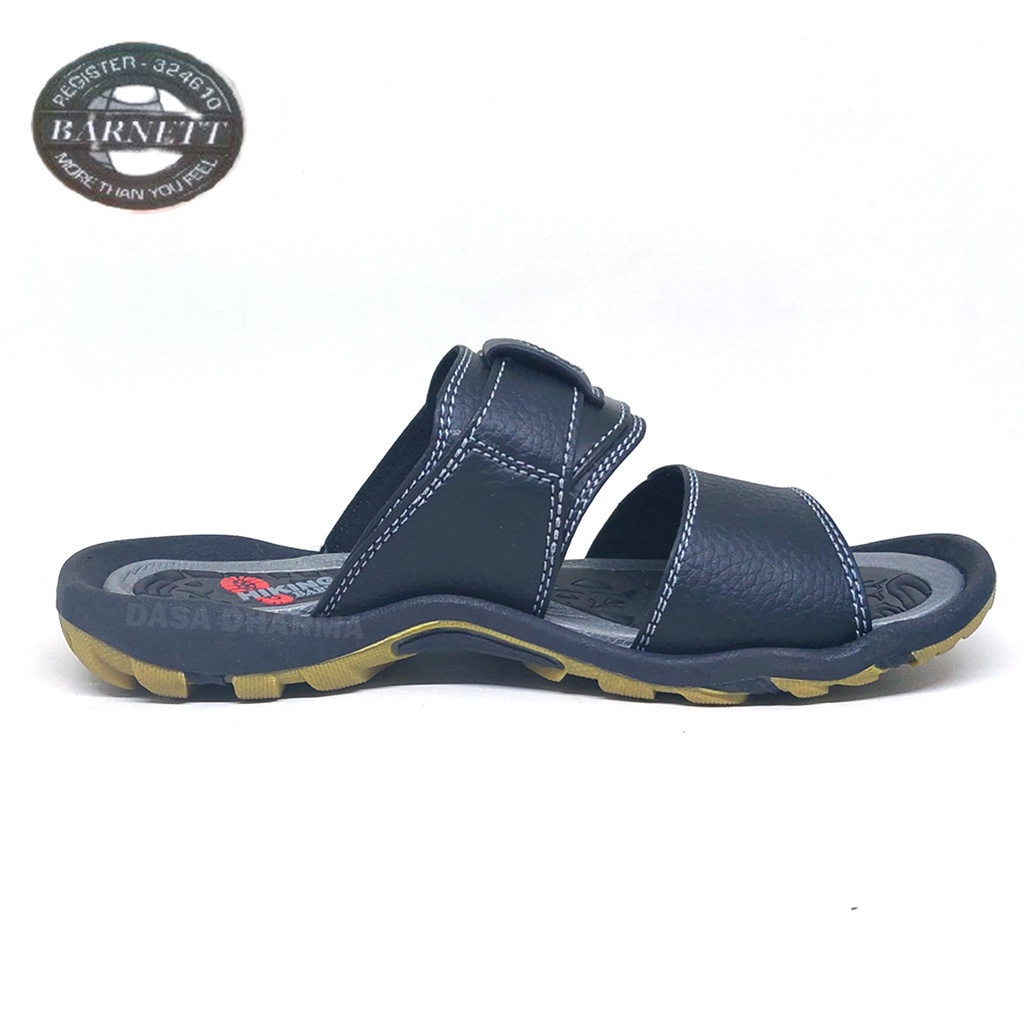 Sandal Barnet Hiking Max Slop Bapak Bapak Kondangan Pria Hitam Size 39 - 42