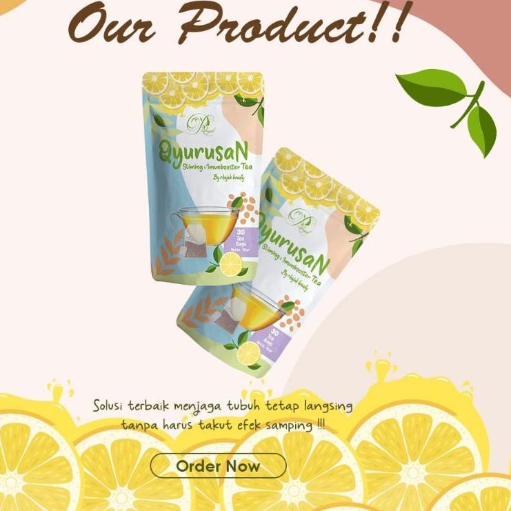 

➪ QYURUSAN SLIMING TEA AND IMUN BOOSTER BY RHAJAB ORIGINAL ❉