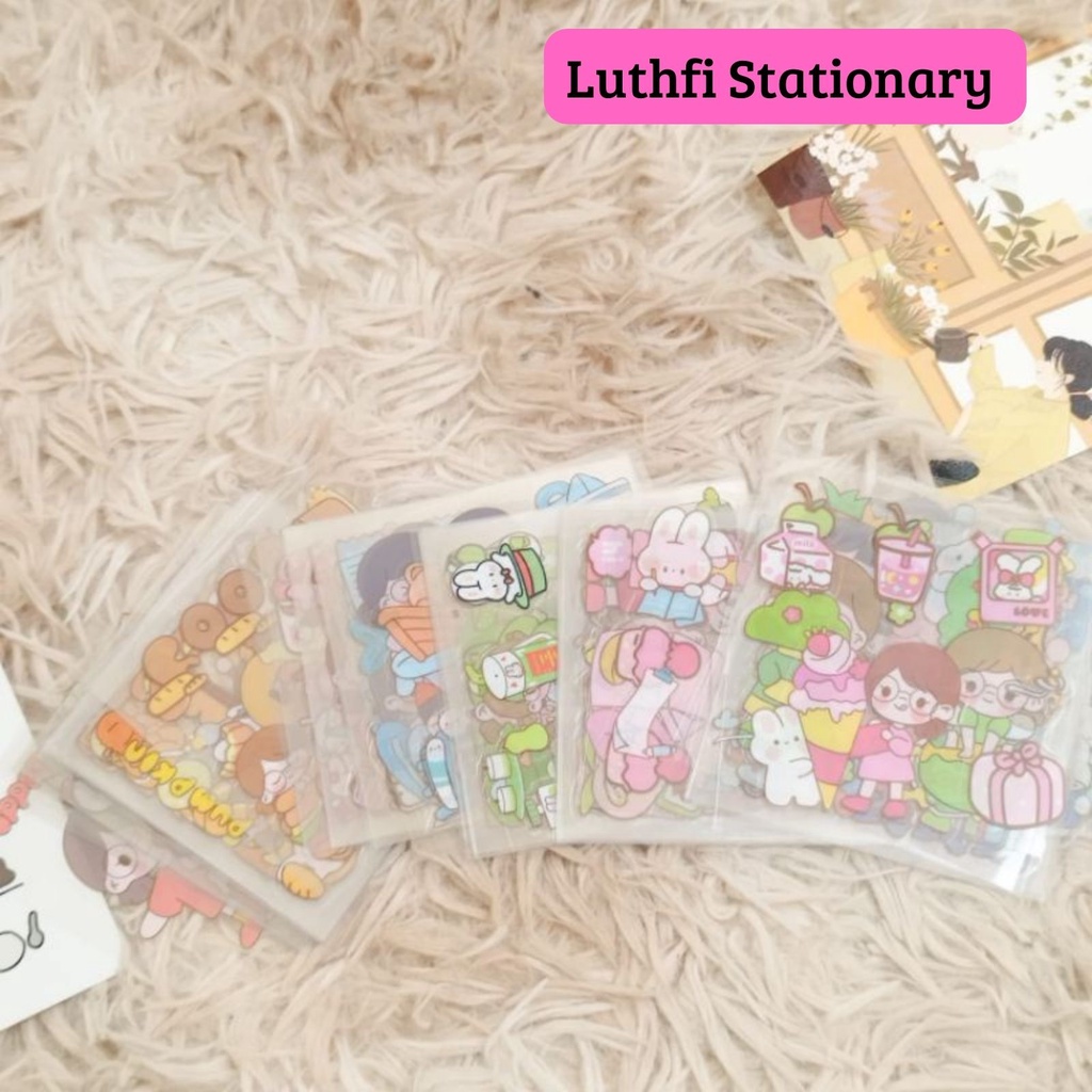 

Stiker Mini Packaging 100 lembar Stiker Tempel Decor Accesories