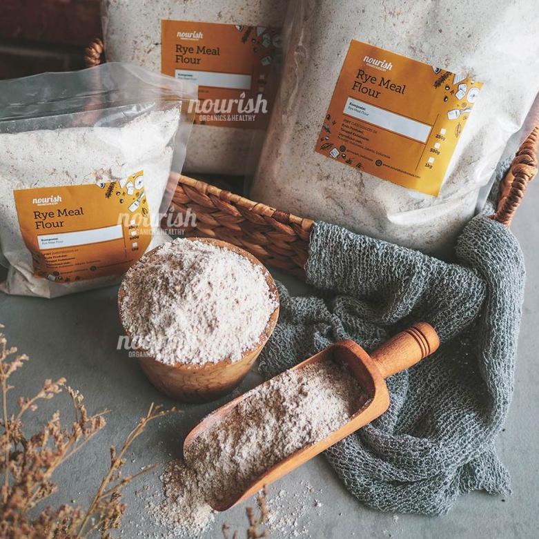 

♖ Rye Flour / Tepung Gandum Hitam Utuh 1kg ♧