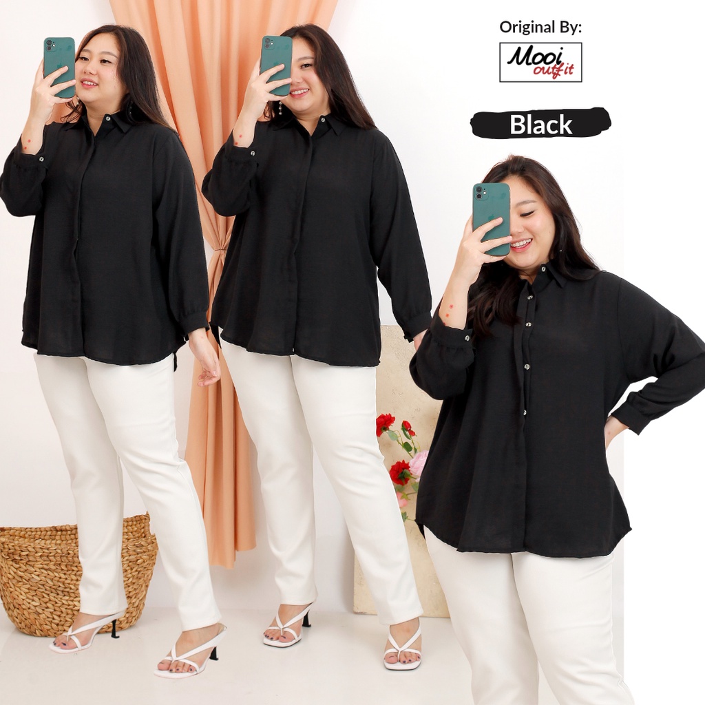 Kemeja Oversize Wanita Crinkle