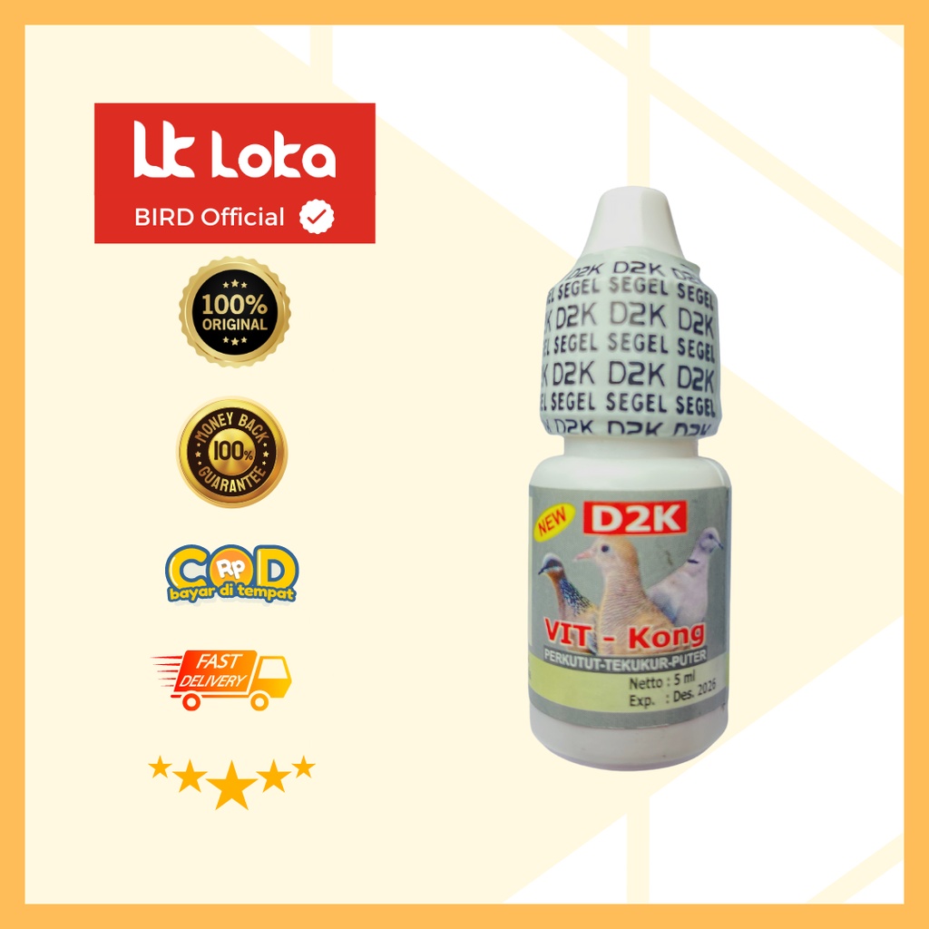 D2K VitKong Vitamin Burung Perkutut