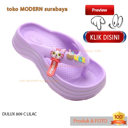 Sandal anak perempuan casual sandal jepit karet DULUX 809 C