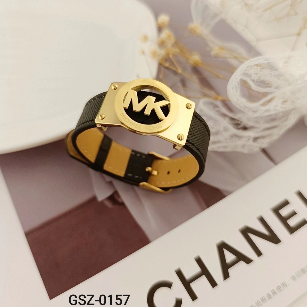 Gelang Titanium Kulit Perhiasan Wanita Jewelry 0157