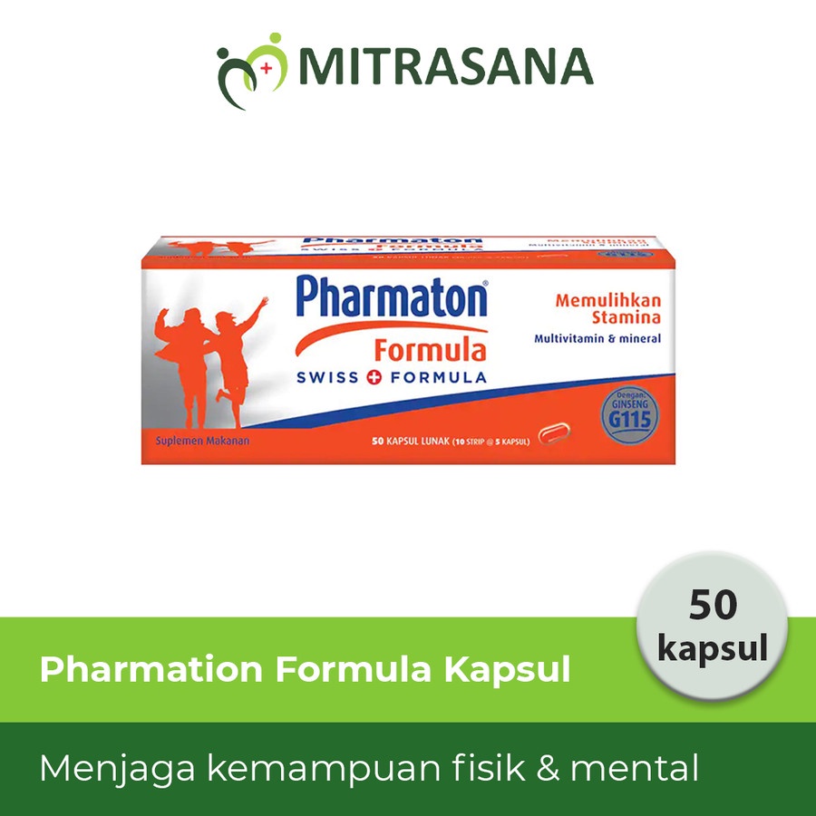 Pharmaton Vit 10 Stp x 5 Kps - Multivitamin Daya Tahan