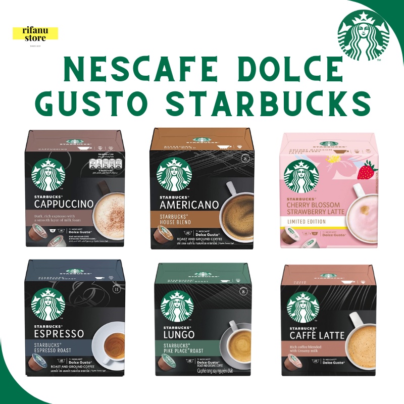 

Nescafe Dolce Gusto Starbucks Capsule Coffee NDG Original All Varian