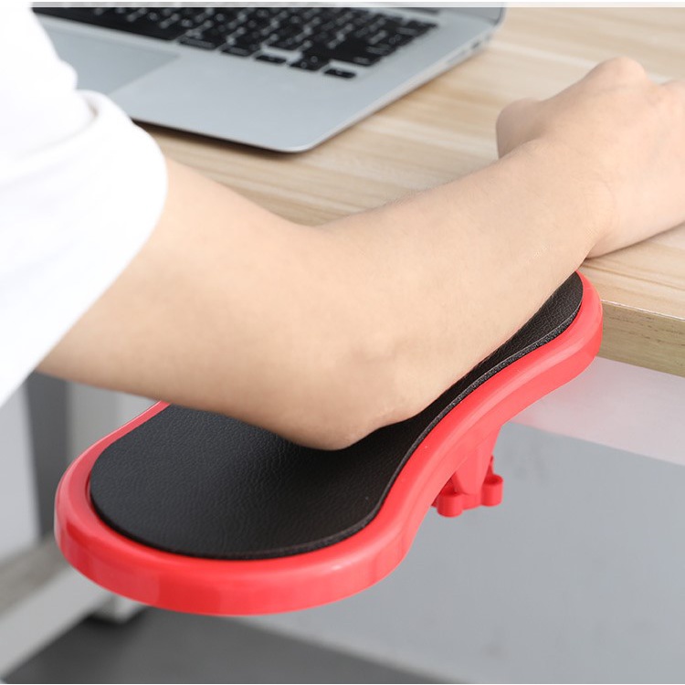 Sandaran Tangan Meja Kerja Komputer Arm Rest Mouse Keyboard Pad - RED