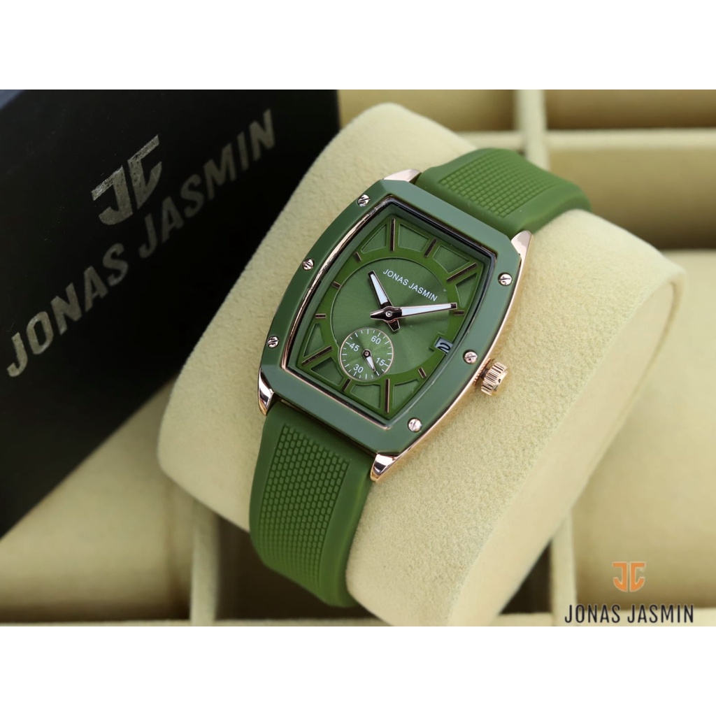 Jam Tangan Mewah Wanita JJ-2225L Strap Karet Anti Air Free Batrai