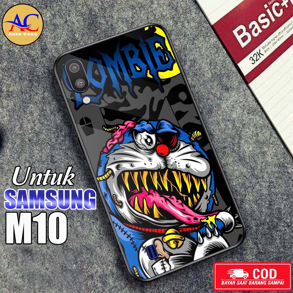 Softcase Glass kaca untuk Samsung M10 ABS Casing Handphone Case Hp Procamera