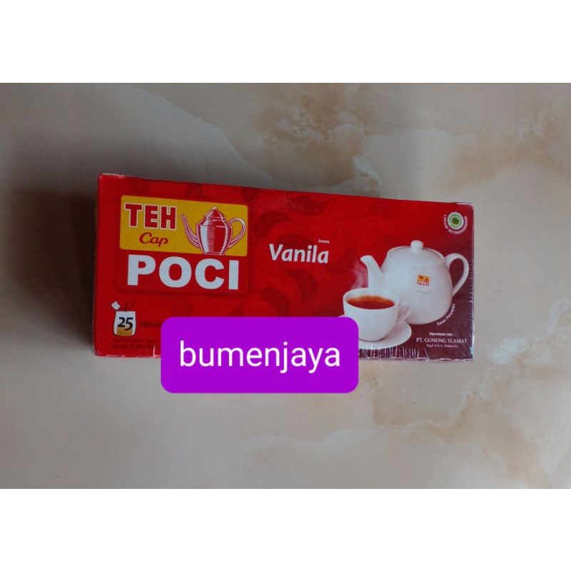 

Teh poci rasa vanila teh celup isi 25 bag