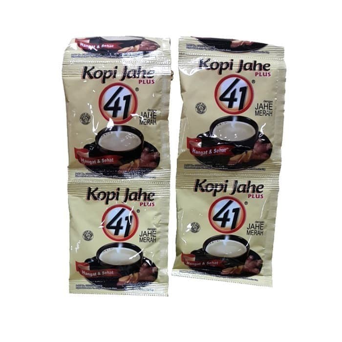 

Kopi Jahe 41 /Jahe Merah (1 Renceng Isi 10 Sachet) menghangatkan badan