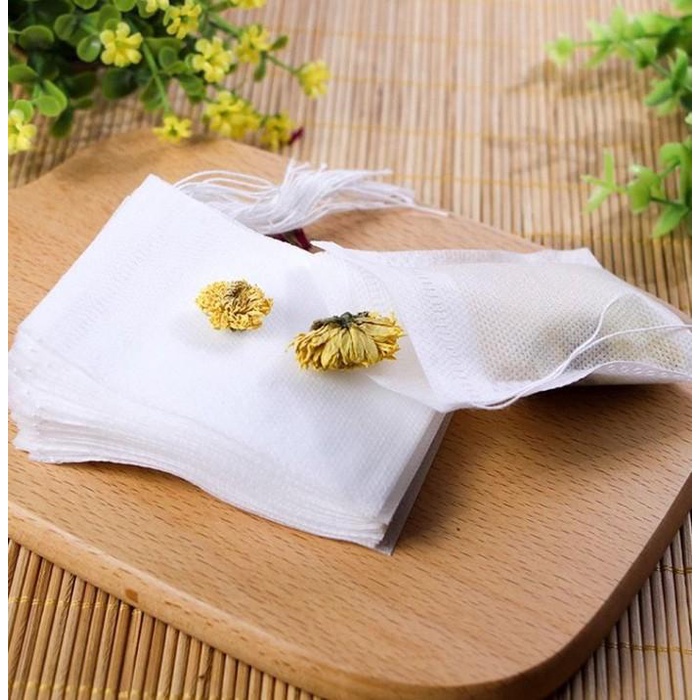 

Paket 100Pcs Paper Bag Tea Kantong Kosong Teh Celup & Ramuan Herbal